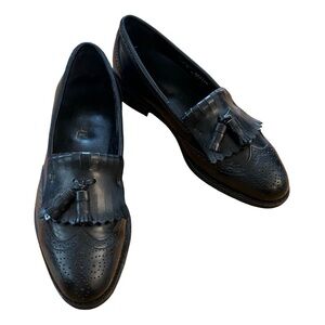 DEXTER Men’s Leather Tassel Dress Loafers in Black